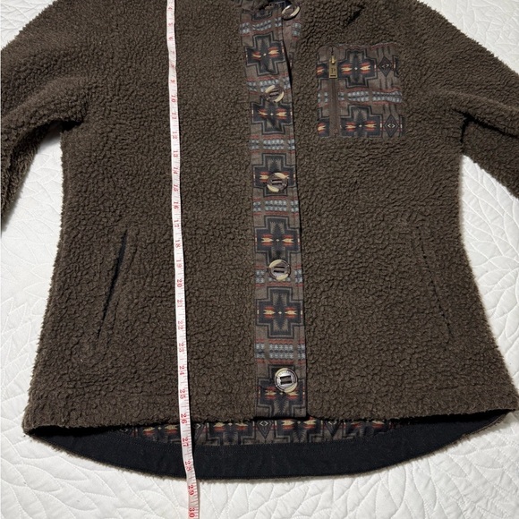 Pendleton Larkspur Sherpa Jacket Medium Aztec design - Picture 15 of 16